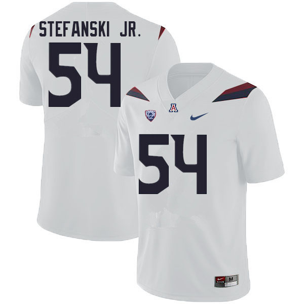 Men #54 Matthew Stefanski Jr. Arizona Wildcats College Football Jerseys Sale-White